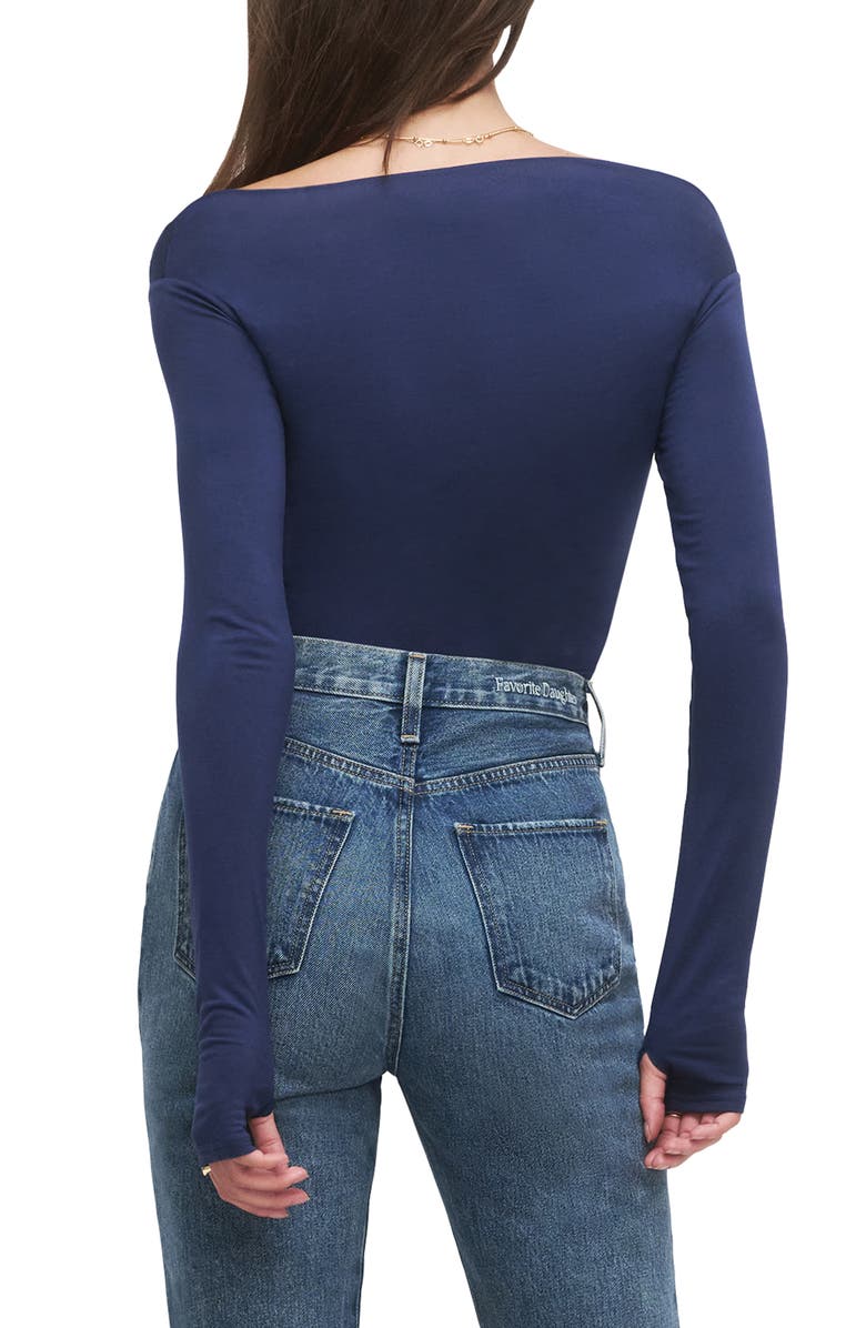 Favorite Daughter The Get Him Back Ruched Top, Alternate, color, Aegean Blue