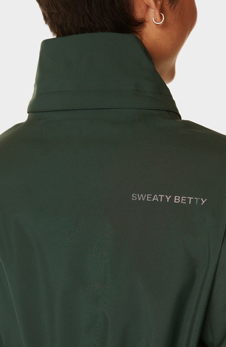 Sweaty Betty Guide Waterproof Hooded Jacket, Alternate, color, Trek Green