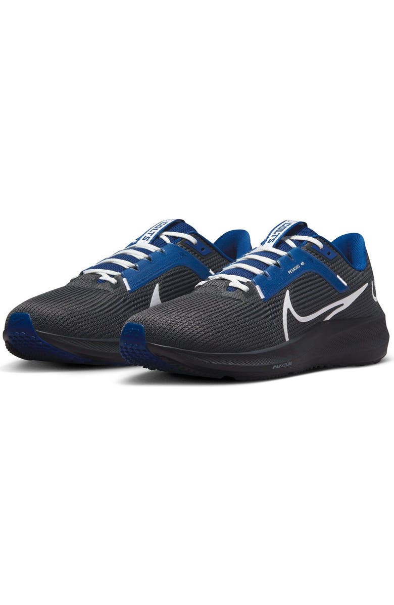 Nike Unisex Nike Anthracite Indianapolis Colts Zoom Pegasus 40 Running Shoe, Alternate, color, Anthracite