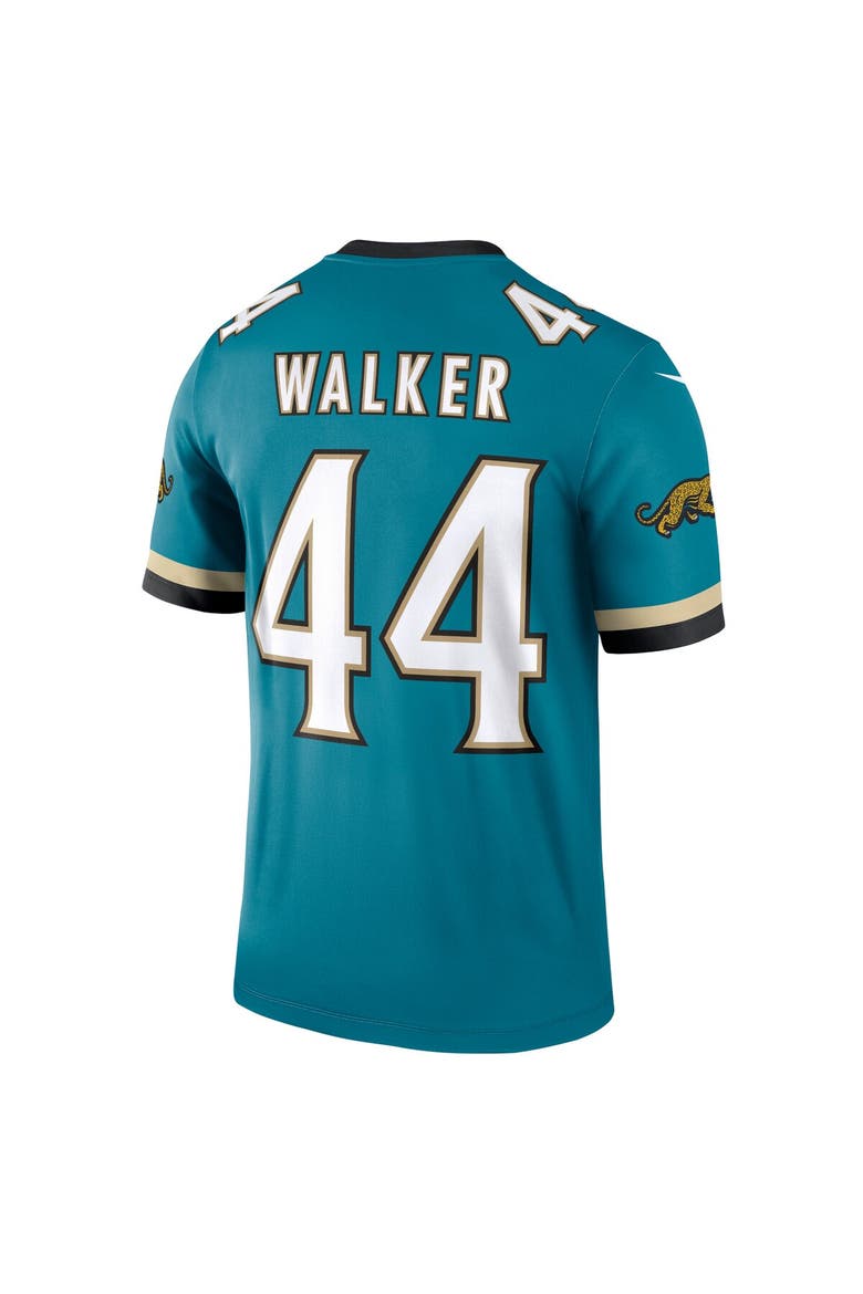 Men's Nike Travon Walker Teal Jacksonville Jaguars Prowler Throwback Legend Jersey, Alternate, color, Teal