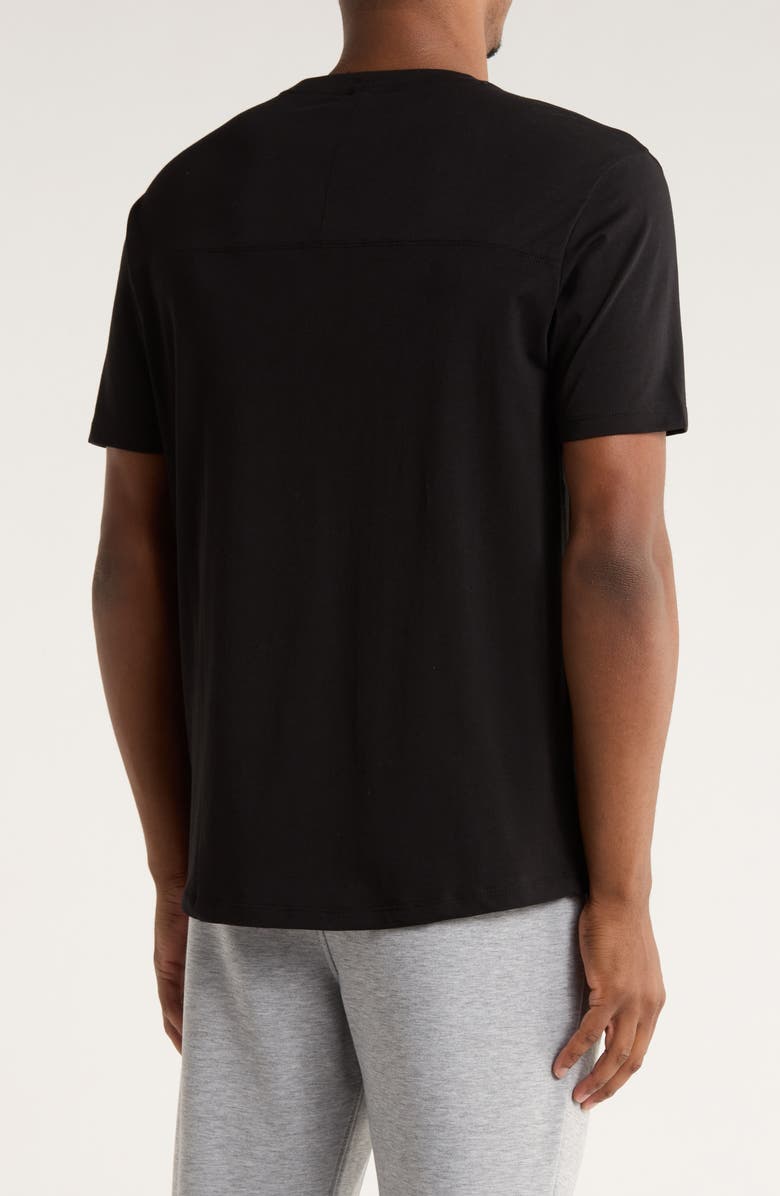 Kenneth Cole Stretch Cotton Activewear T-Shirt, Alternate, color, Black