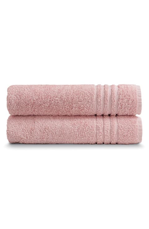 Solid Cotton 2-Piece Bath Towel Set