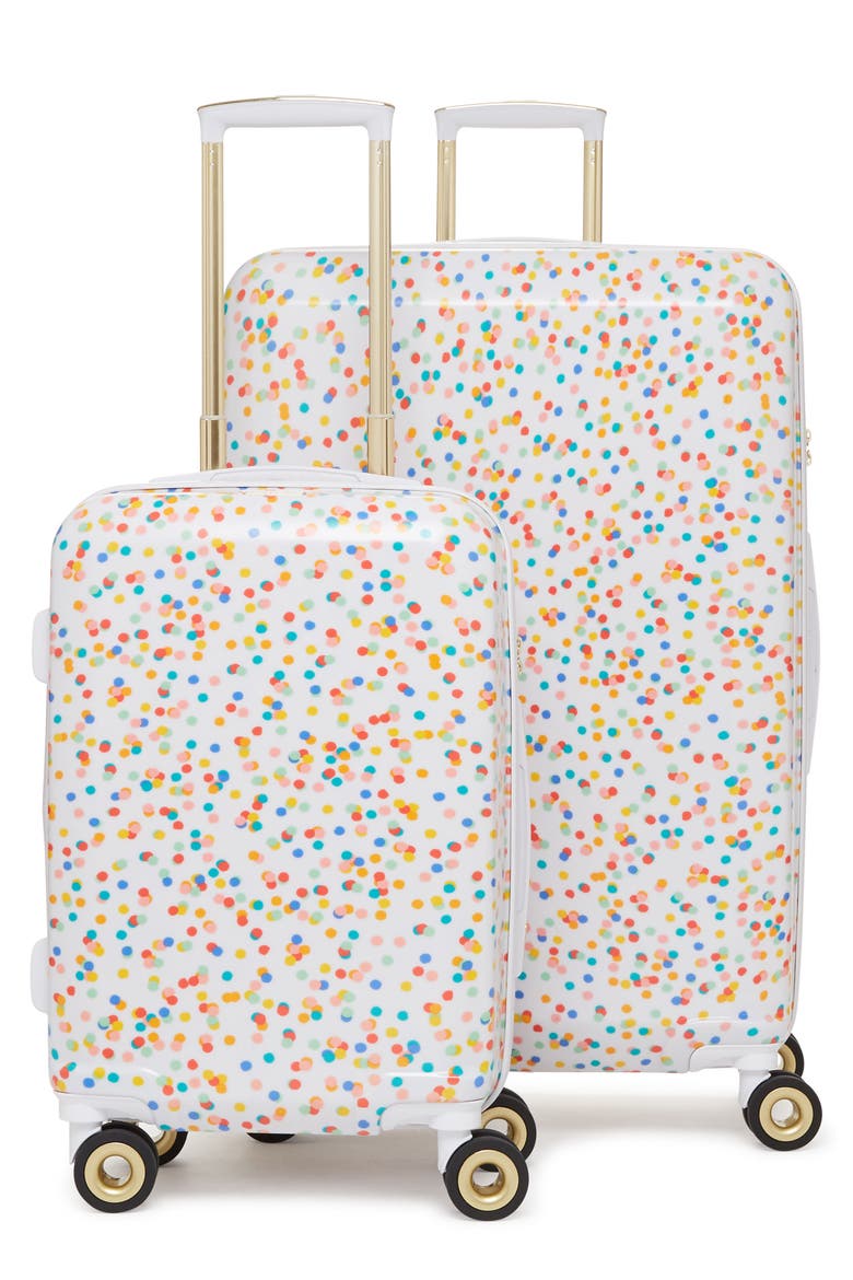 x Oh Joy! 28-Inch & 20-Inch Hardshell Spinner Suitcase & Carry-On Set, Main, color, CONFETTI
