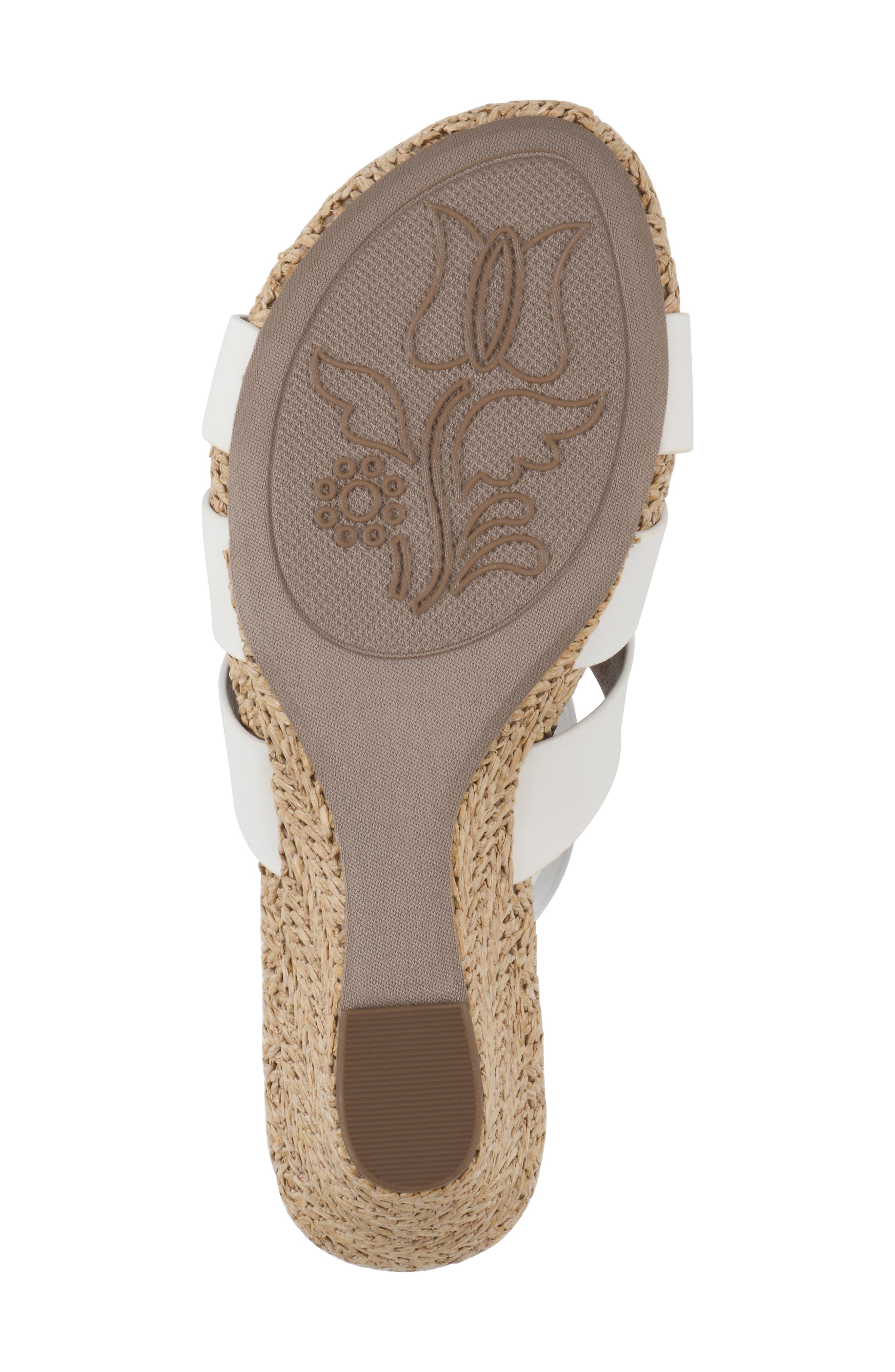 Atavi Wedge Espadrille Sandal, Alternate, color, WHITE/ SMOOTH