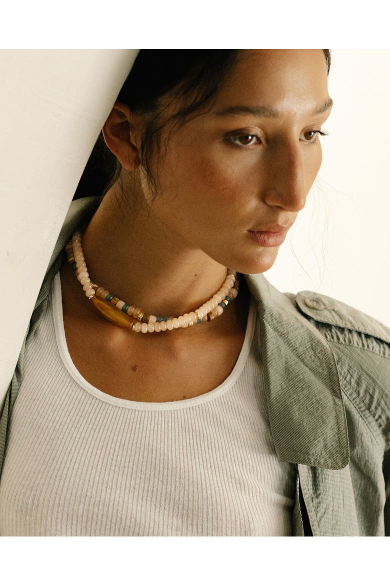 Soft Blush Necklace, Alternate, color, Blush