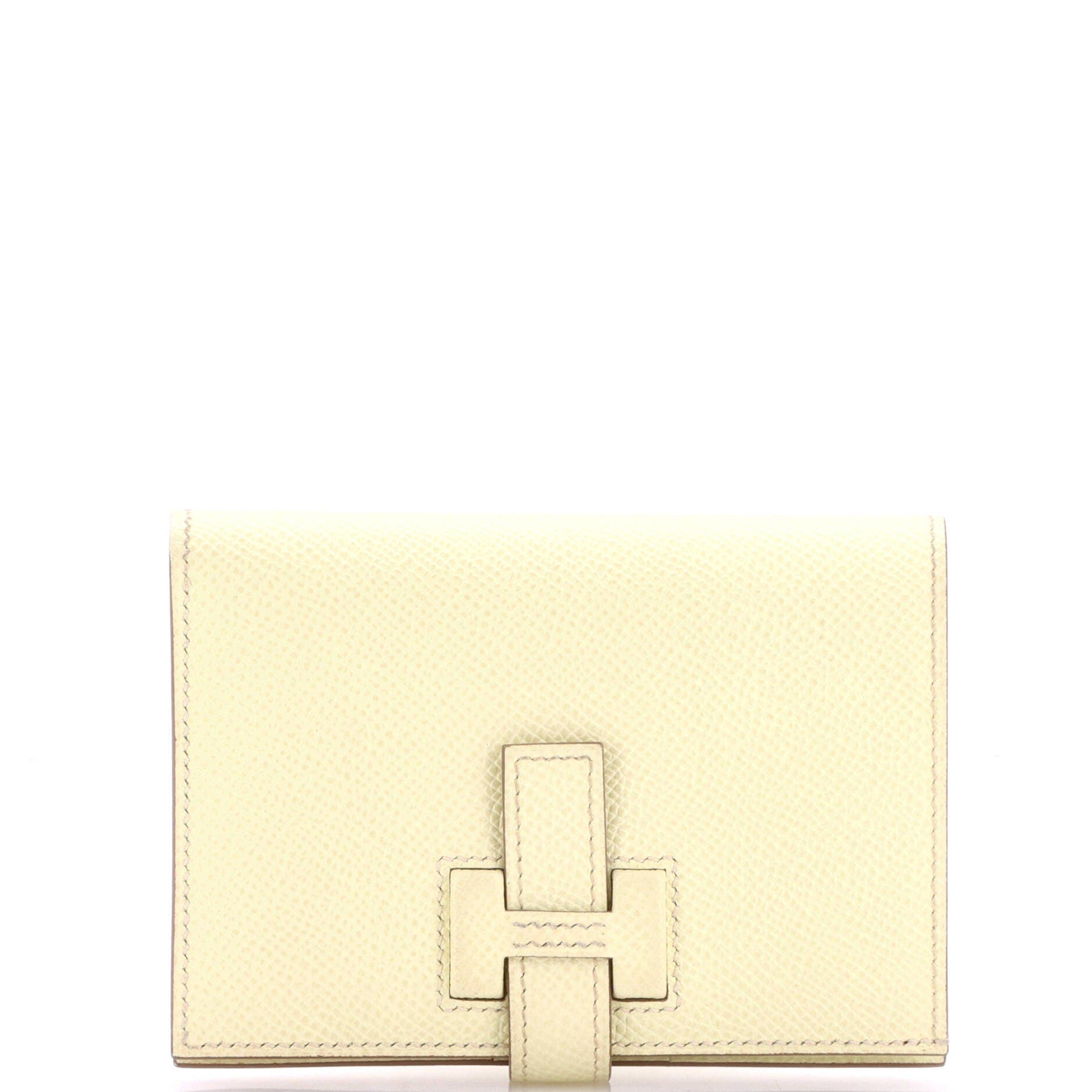 New H Passant Wallet Epsom Compact, Main, color, Yellow