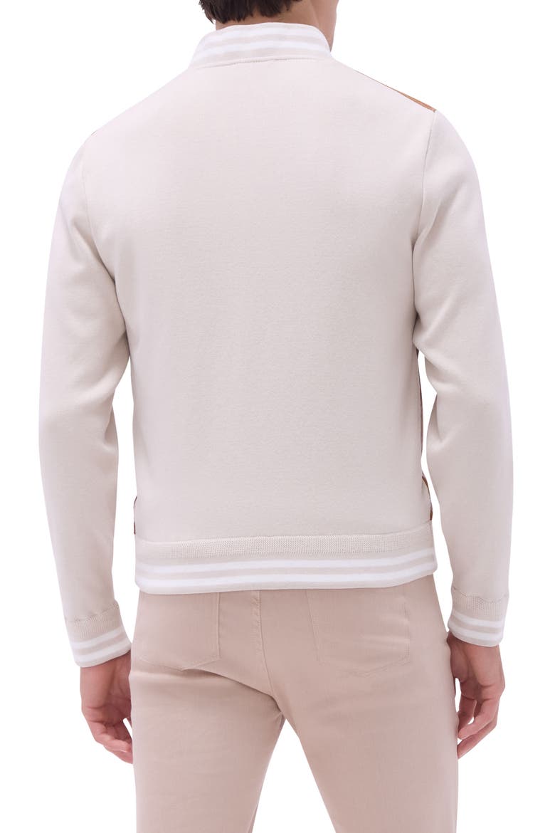 Leather Knit Hybrid Jacket, Alternate, color, TAN