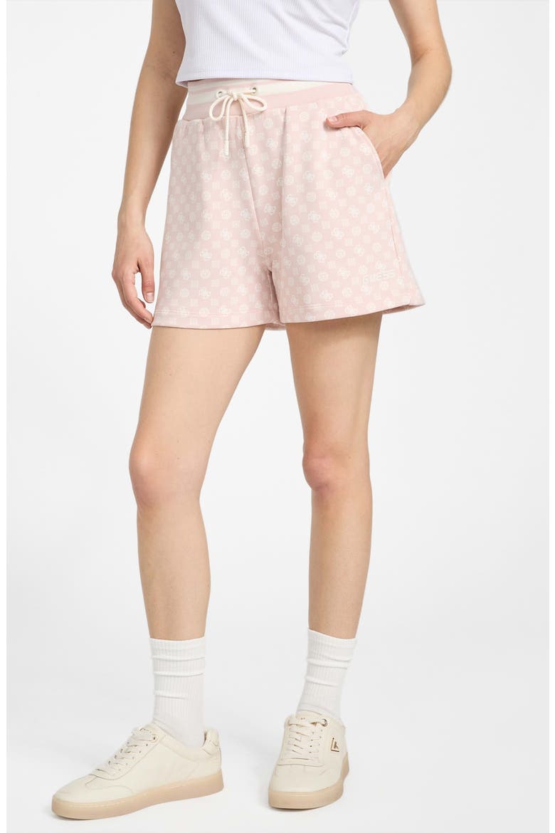 Aggie Tie Waist Shorts, Main, color, PINK