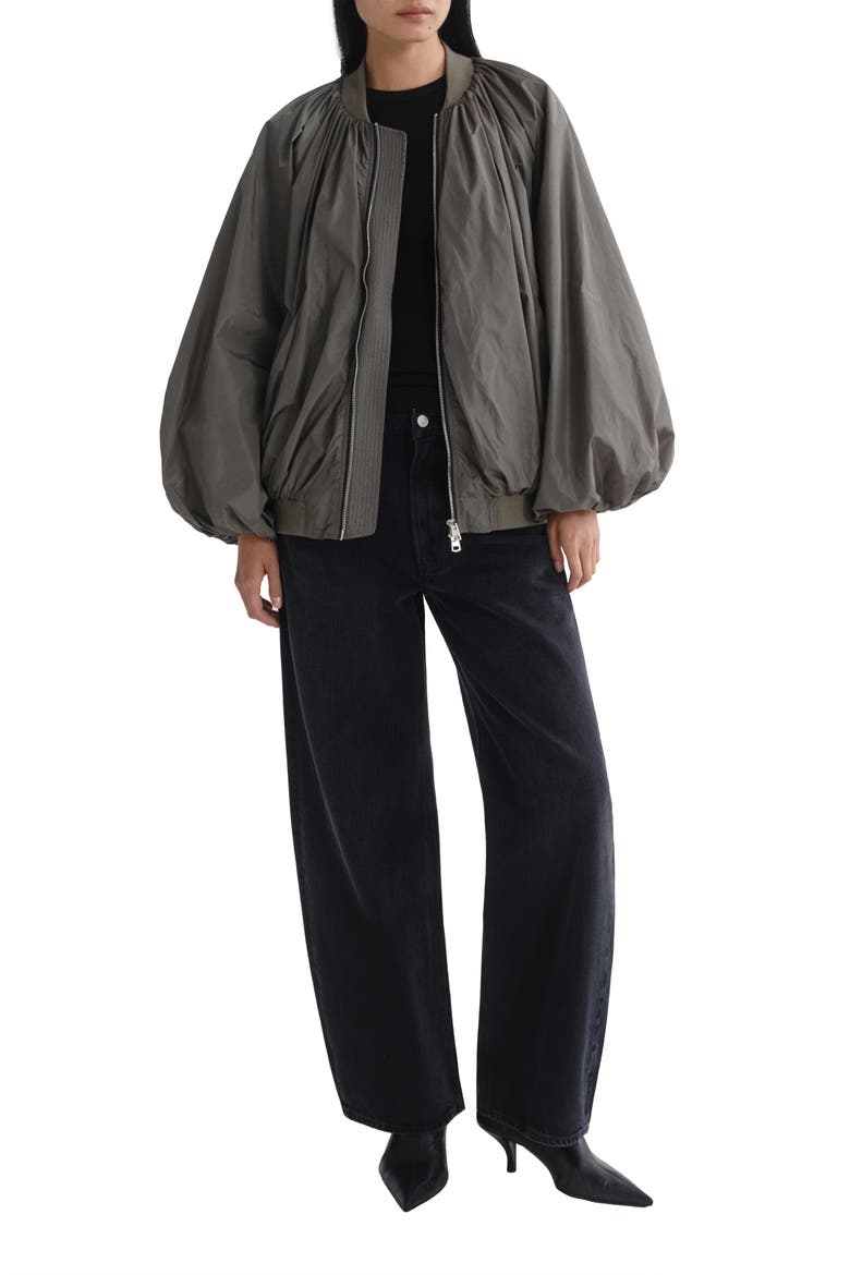 Raffi Bomber Jacket, Alternate, color, FERN LT DUSKY GREEN