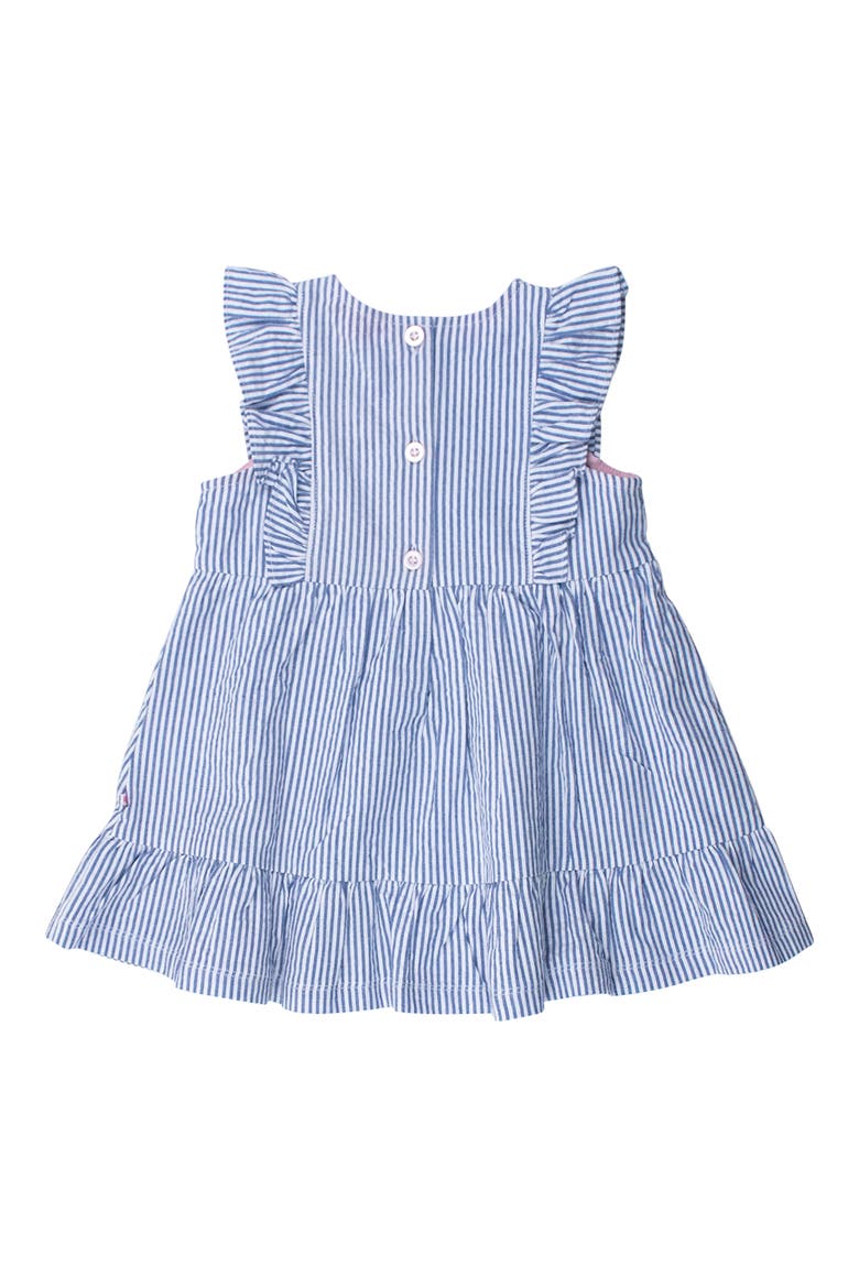 Stripe Cotton Seersucker Dress, Alternate, color, BLUE