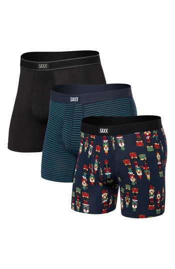 Saxx Assorted 3-pack Daytripper Comfort Stretch Boxer Briefs In Multi