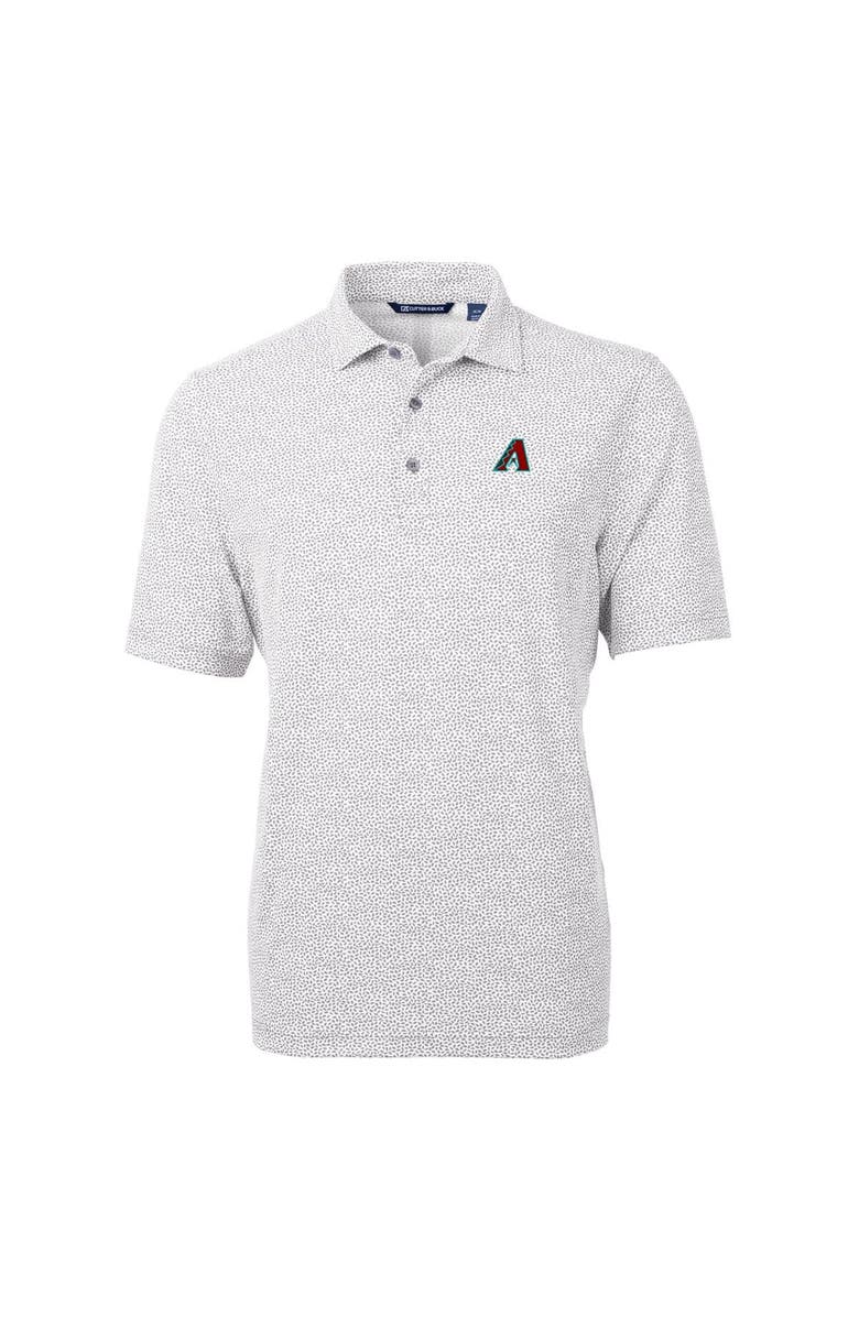 Cutter & Buck Men's Cutter & Buck  Gray Arizona Diamondbacks Virtue Eco Pique Botanical Recycled Polo, Alternate, color, 