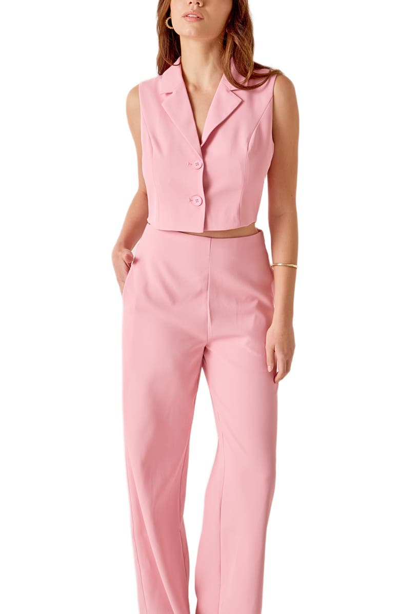 MARSY Sleeveless Wide Leg Jumpsuit, Alternate, color, Pink