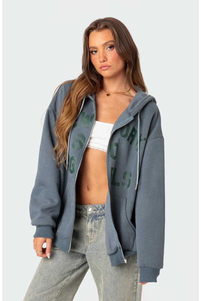 New York Angels Oversize Hoodie, Alternate, color, BLUE