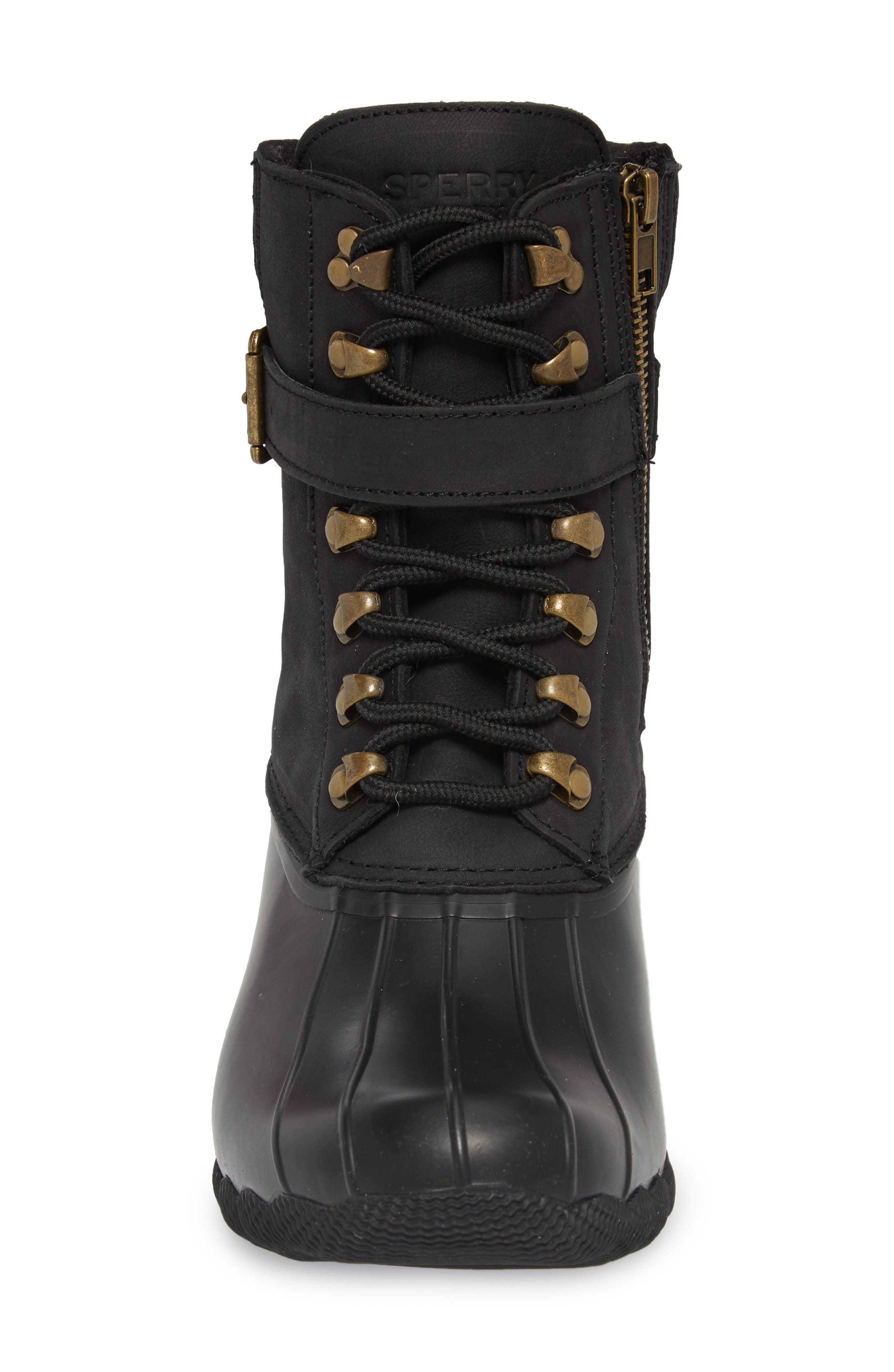 Sperry Shearwater Water-Resistant Boot, Alternate, color, BLACK
