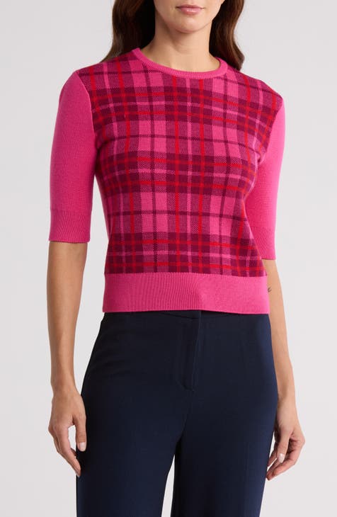 Mackenzie Plaid Merino Wool Sweater