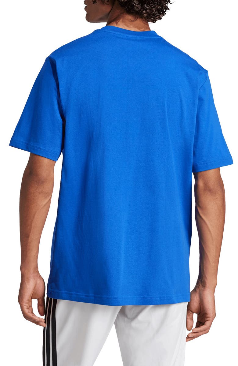 adidas Logo Crewneck T-Shirt, Alternate, color, Team Royal Blue/ Black