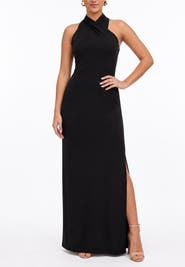 RACHEL Rachel Roy Harland Crossover Halter Maxi Dress