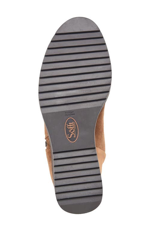Söfft Emeline Waterproof Wedge Bootie In Brown