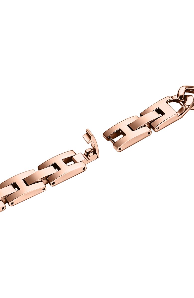 The Posh Tech Nikki Stainless Steel Apple Watch<sup>®</sup> Watchband, Alternate, color, Rose Gold