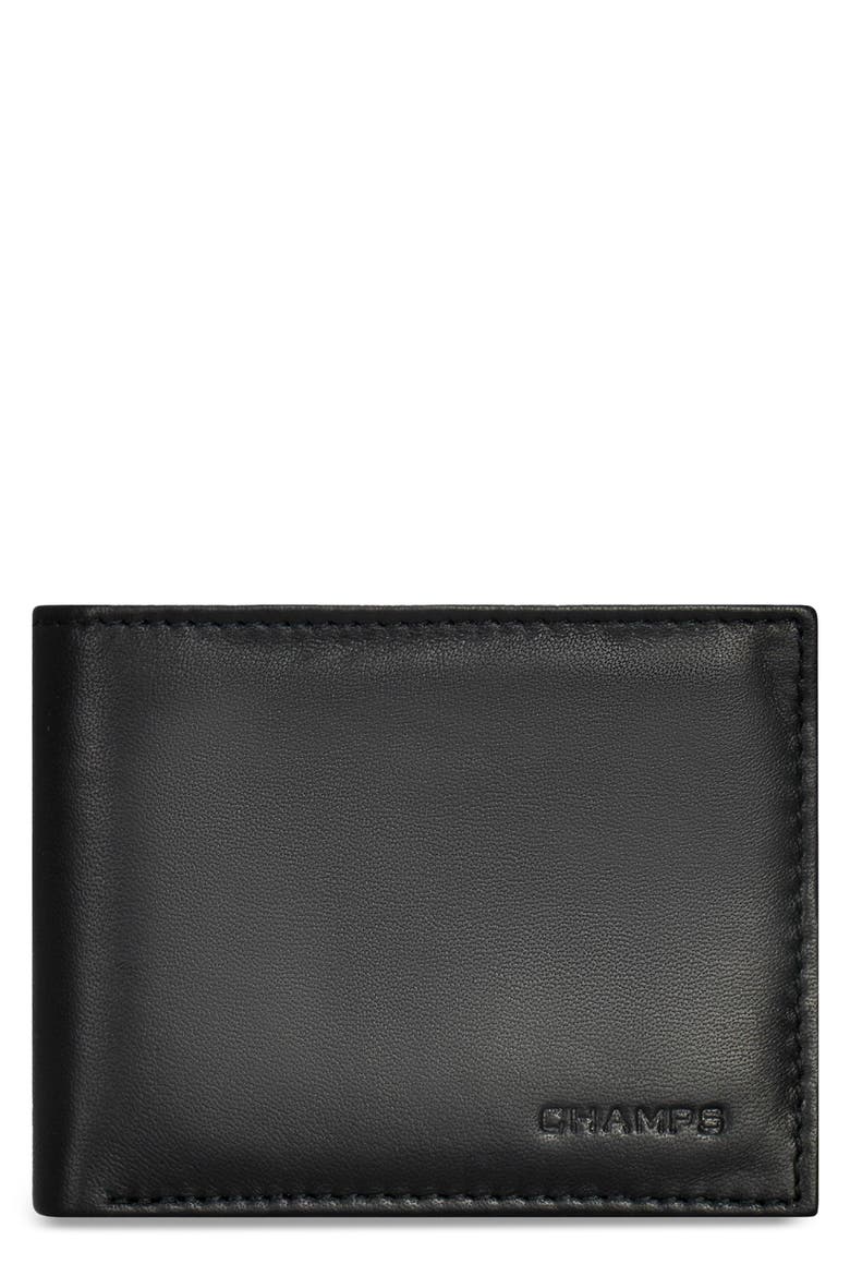 Classic Leather Bifold Wallet, Main, color, BLACK