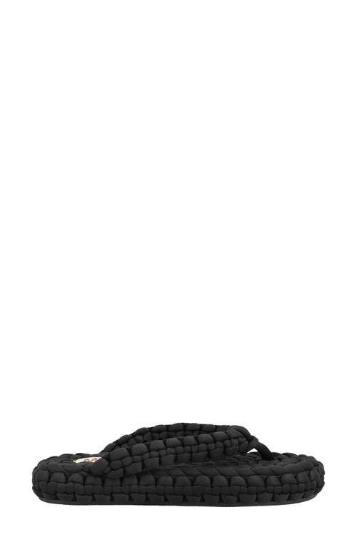 Mia Limited Edition Monako Woven Flip Flop In Black