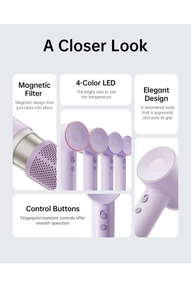 SWIFT SE High-Speed Hair Dryer, Alternate, color, Purple