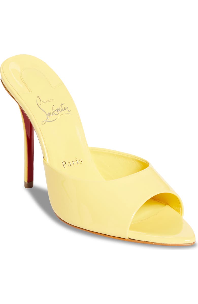Christian Louboutin Miss Z Pointed Toe Sandal, Main, color, Y523 Vanilla/ Lin Vanilla