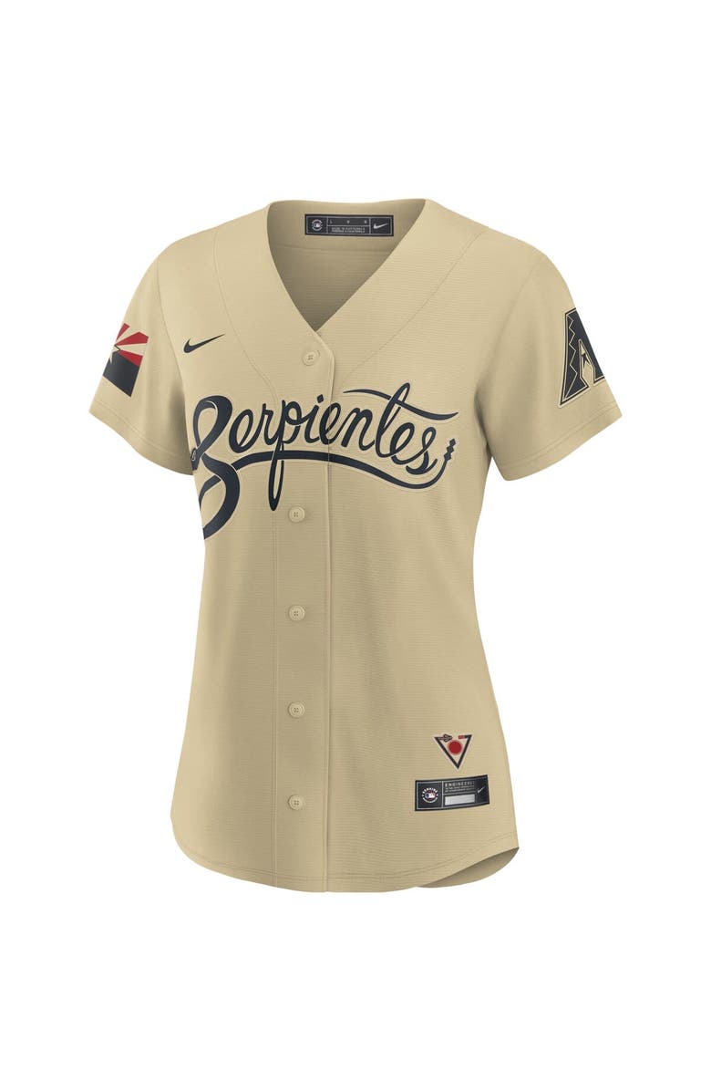 Nike Women's Nike Randy Johnson Sand Arizona Diamondbacks City Connect Replica Player Jersey, Alternate, color,