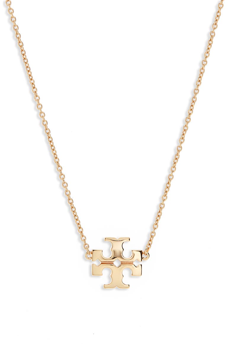 Kira Pendant Necklace, Main, color, TORY GOLD