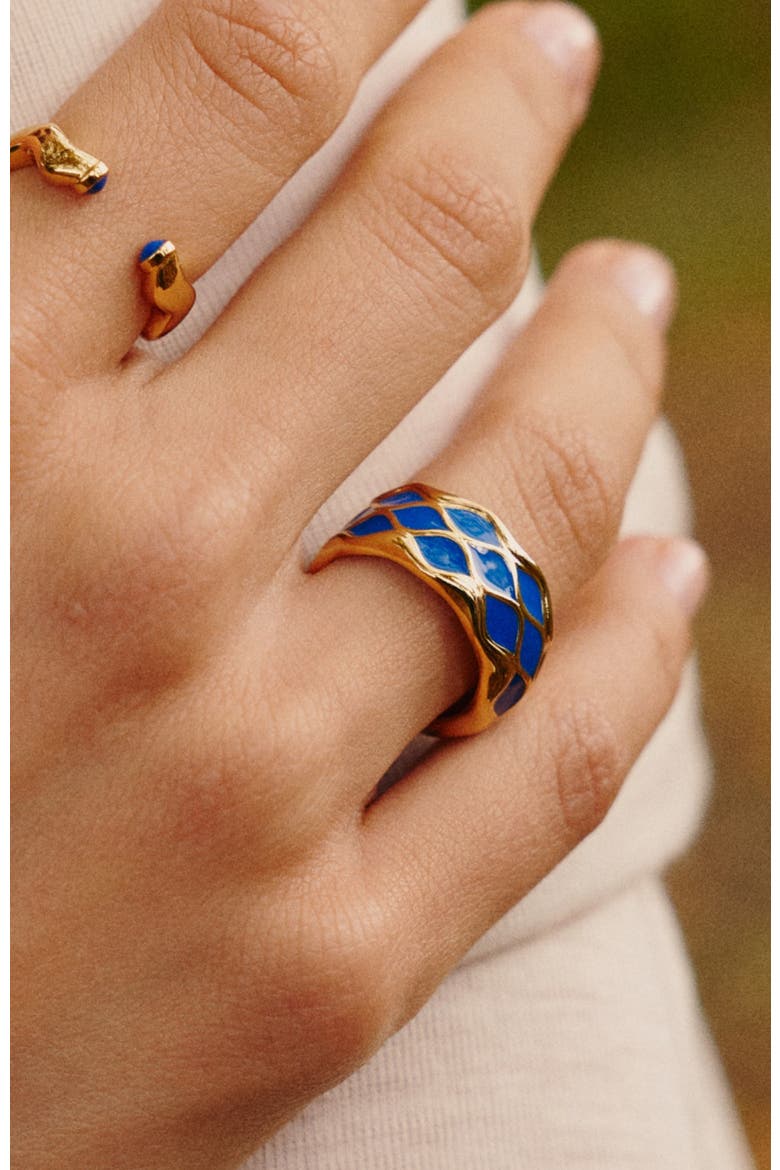 Nirah Ring, Alternate, color, Gold&Blue