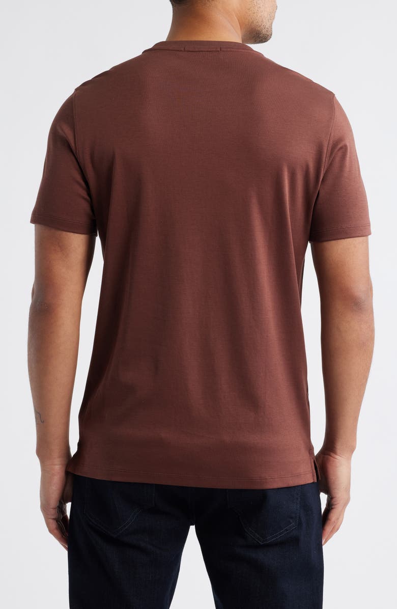 Robert Barakett Georgia Pima Cotton T-Shirt, Alternate, color, Rusty Brown