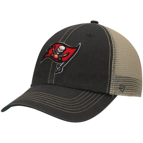 Men's '47 Pewter/Natural Tampa Bay Buccaneers Trawler Trucker Clean Up Snapback Hat