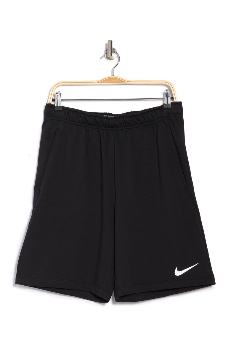 Dri-FIT Fleece Shorts, Alternate, color, 010 BLACK/WHITE