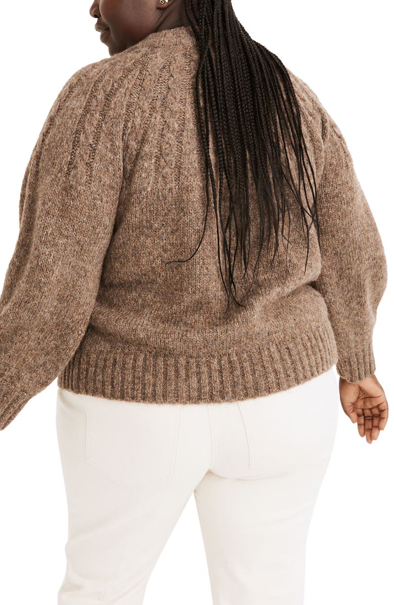 Madewell Harwood Cable Cardigan, Alternate, color,
