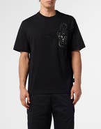 PHILIPP PLEIN Round Neck T-Shirt Skull Stones Men