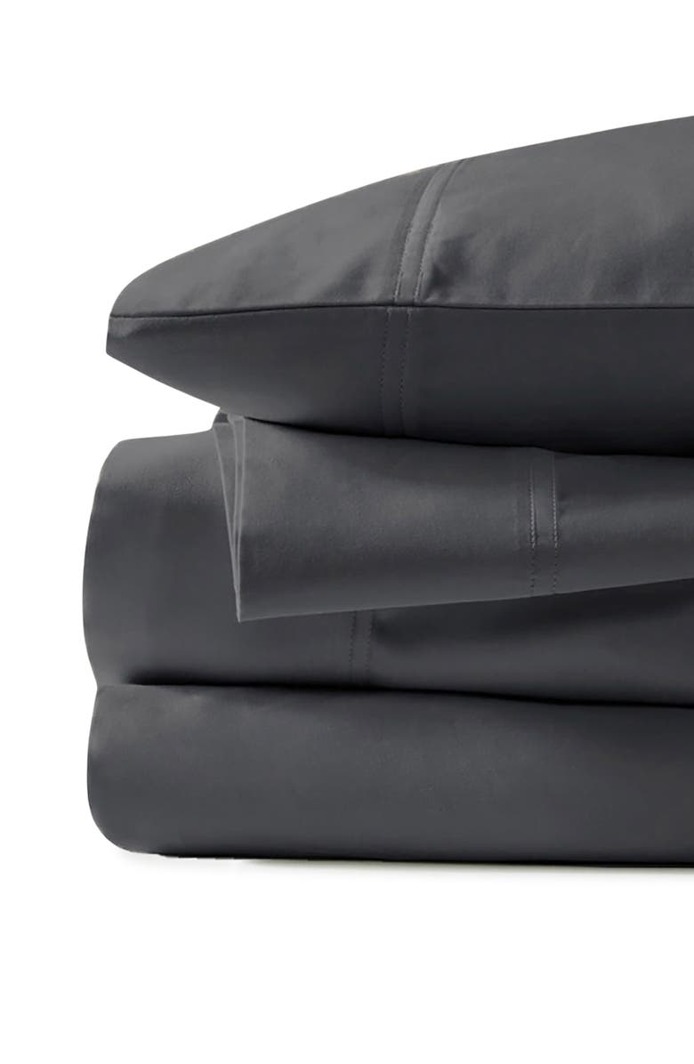 EUCALYPSO Tencel<sup>®</sup> Lyocell Classic Sheet Set, Main, color, Dark Gray