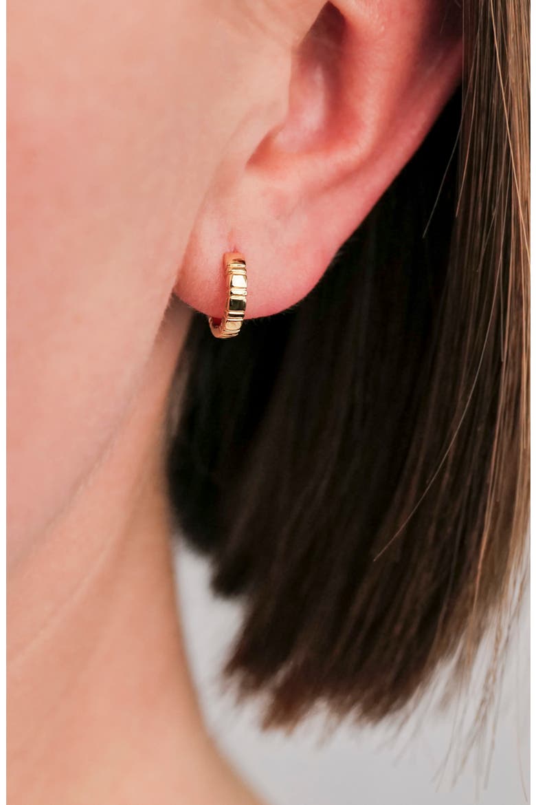 Agnes 18k Gold Huggie Hoop Earrings, Alternate, color, 18K YELLOW GOLD