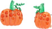 Betsey Johnson Pumpkin Stud Earrings