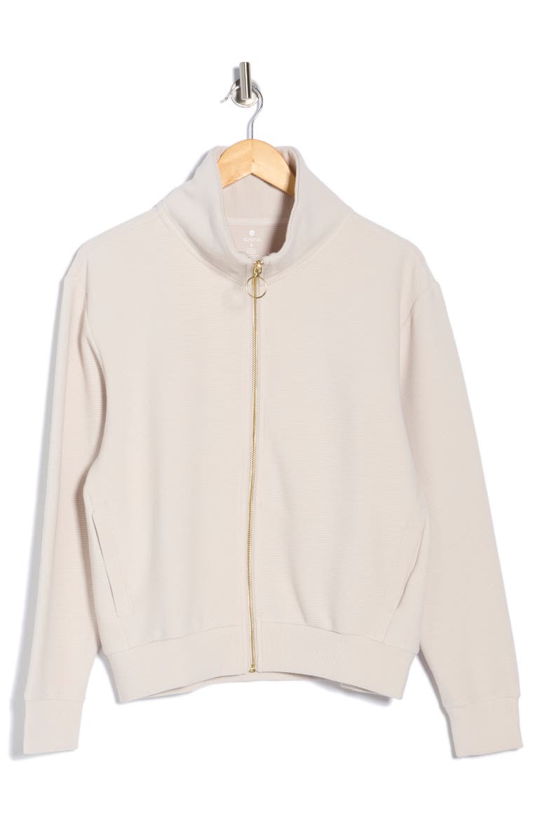 APANA Softsea Mock Neck Full Zip Jacket, Alternate, color, Wind Chime