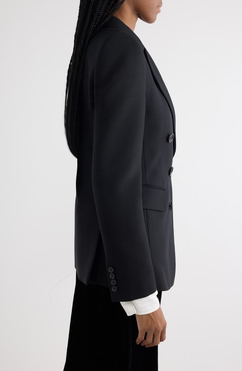 Chloé Double Breasted Virgin Wool Grain de Poudre Blazer, Alternate, color,
