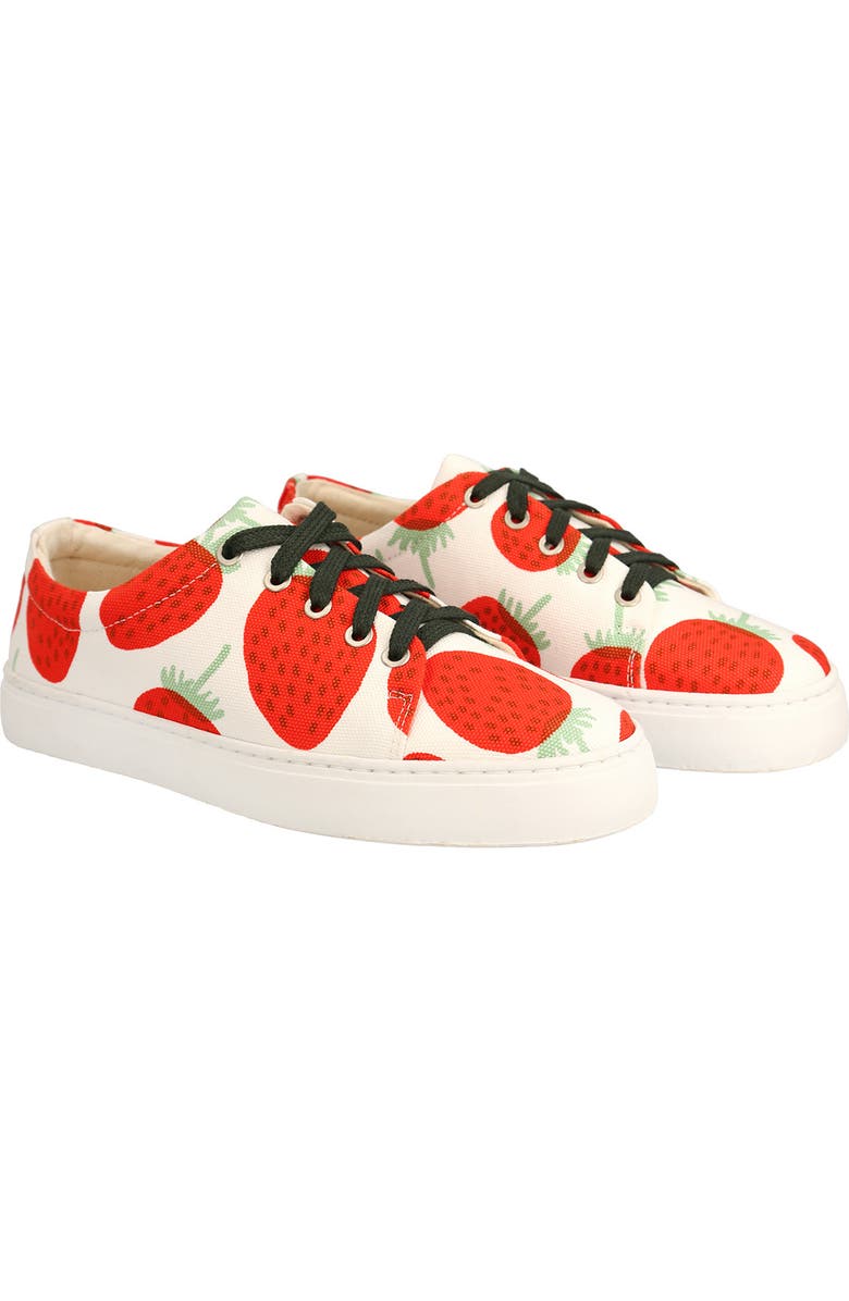 Marimekko Drutha Mansikka Strawberry Print Sneaker, Main, color,