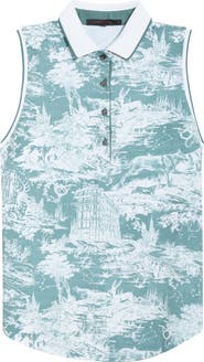 Greyson Huntress Toile Print Polo