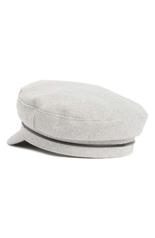Vince Camuto Solid Felt Skipper Cap In Gray
