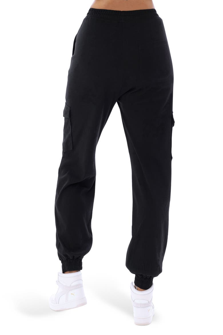 Unisex Cargo Joggers, Alternate, color, BLACK