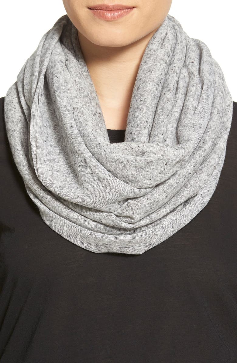BCBGeneration Speckled Knit Infinity Scarf, Main, color, 
