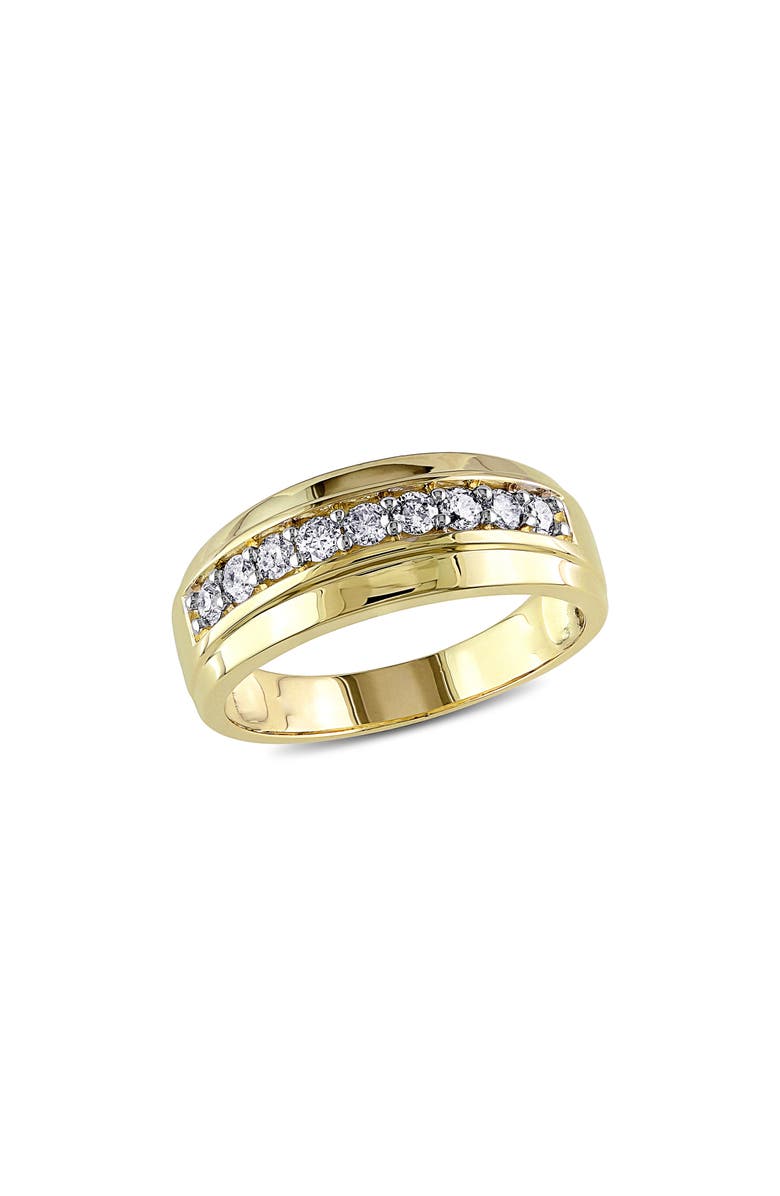 DELMAR Men's Diamond Wedding Band Ring - 0.495ct., Alternate, color, 