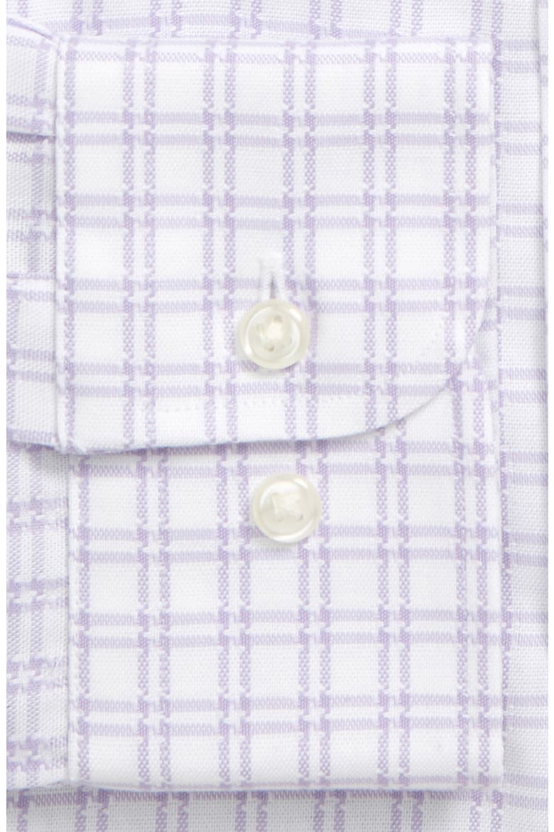 Trim Fit Non-Iron Solid Dress Shirt, Alternate, color, PURPLE SPRAY