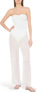 Milly Celina Pinstripe Cover-Up Pants