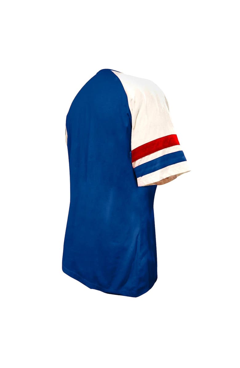 PROFILE Women's Profile Royal Philadelphia Phillies Arched Notch Neck T-Shirt, Alternate, color, Royal